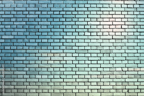 light blue brick wall background