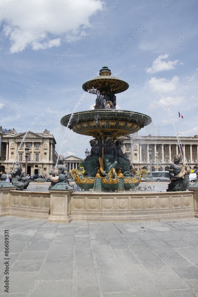 Fontaine des Mers, Place de la Concorde à Paris