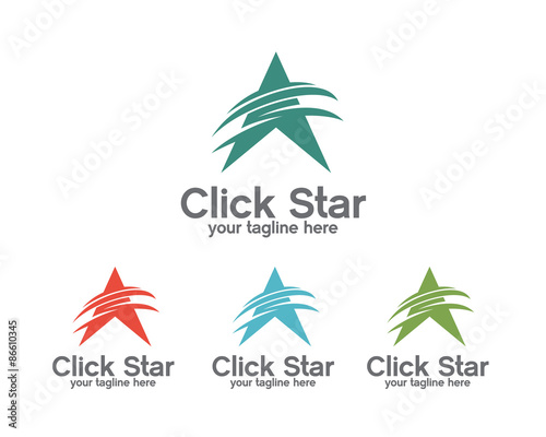 Abstract star logo template. Star vector logo design branding corporate identity. Simple modern star vector .