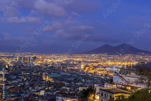 View on Naples in Italy