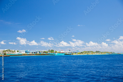 View of the city Male, Maldives