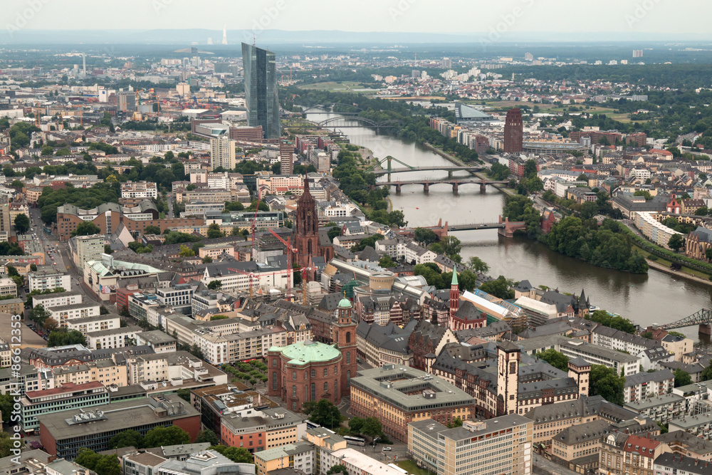 Aussicht vom Maintower in Frankfurt am Main