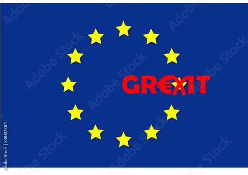 Euroflagge - Grexit