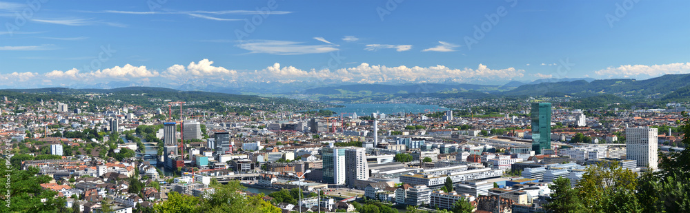 Obraz premium Panorama of Zurich, Switzerland