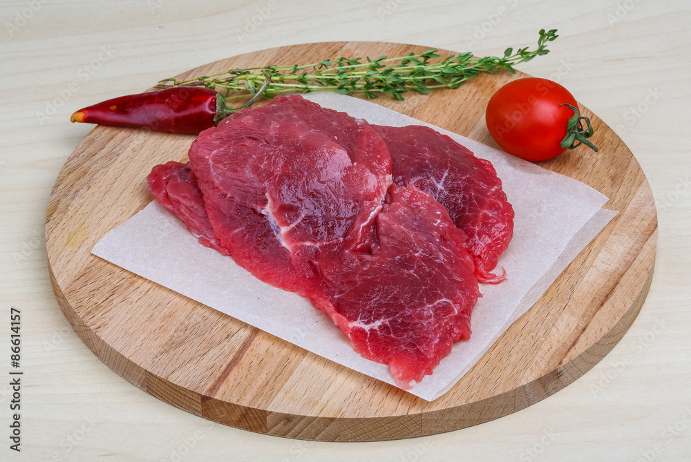 Raw beef Raw beef