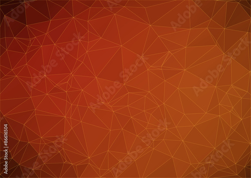 dark orange abstract polygonal background