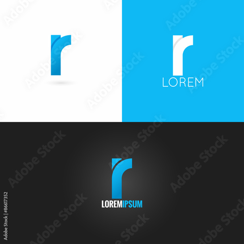 Free Download letter R logo design icon set background - GFXLoad