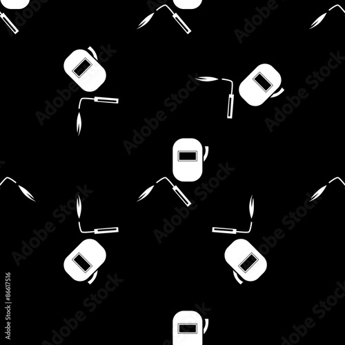 Welder and helmet icon