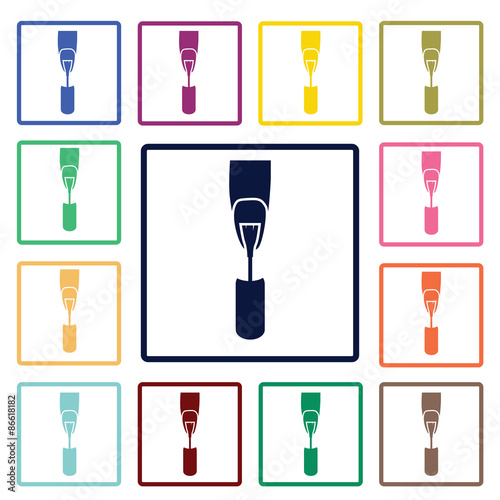 Nail polish icon