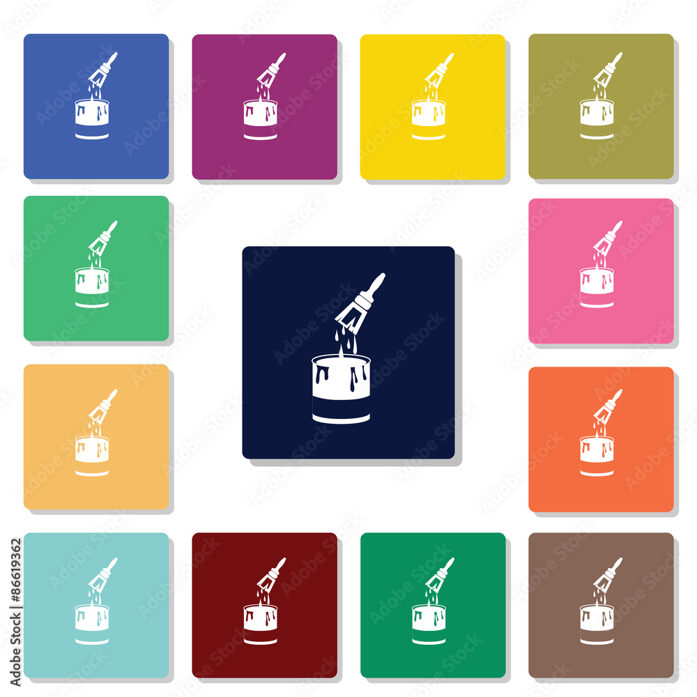 Bucket of paint icon Bucket of paint icon