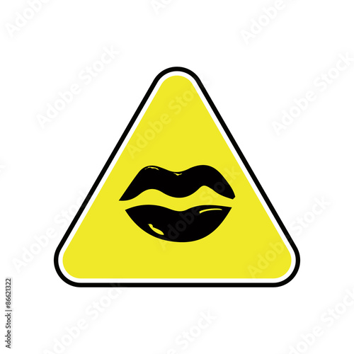 Woman mouth icon