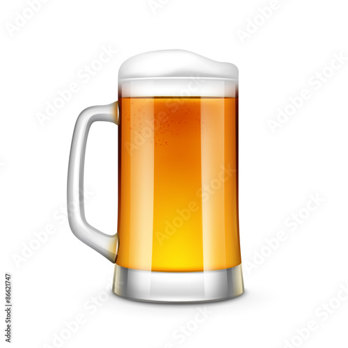 Beer Glass Vector Illustration Isolated