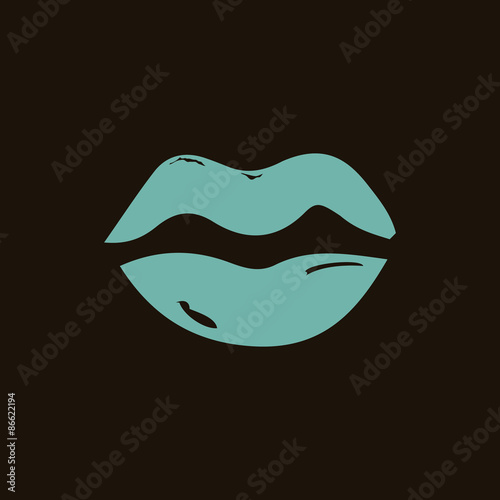 Woman mouth icon