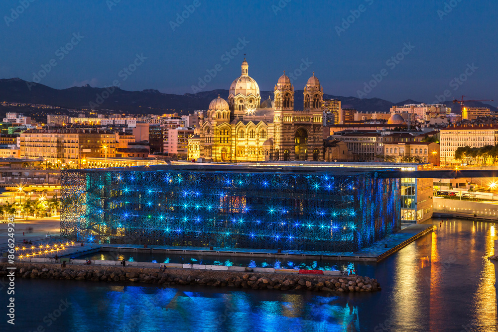 Saint Jean Castle and Cathedral de la Major  in Marseille