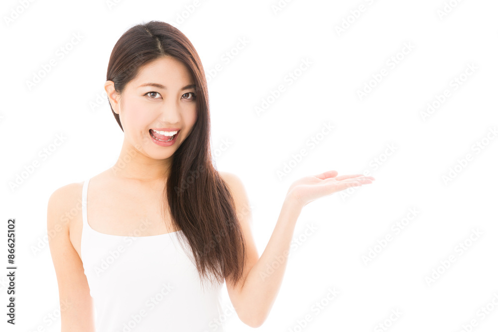 attractive asian woman isolated on white background attractive asian woman isolated on white background