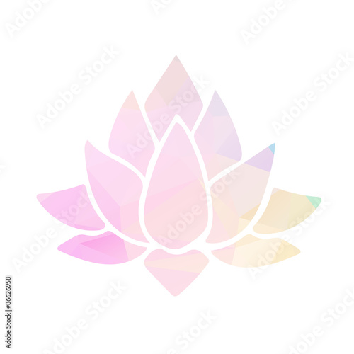 lotus with polygonal