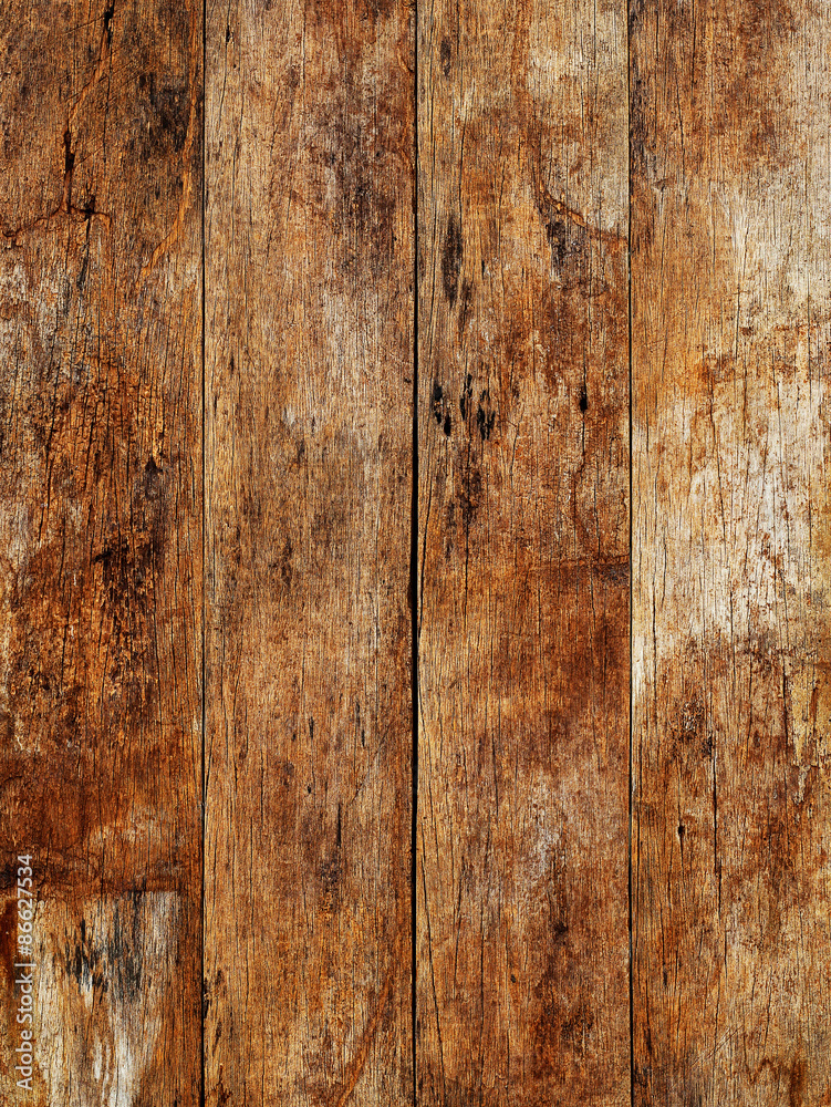 Naklejka premium Wood texture with natural patterns. background old panels