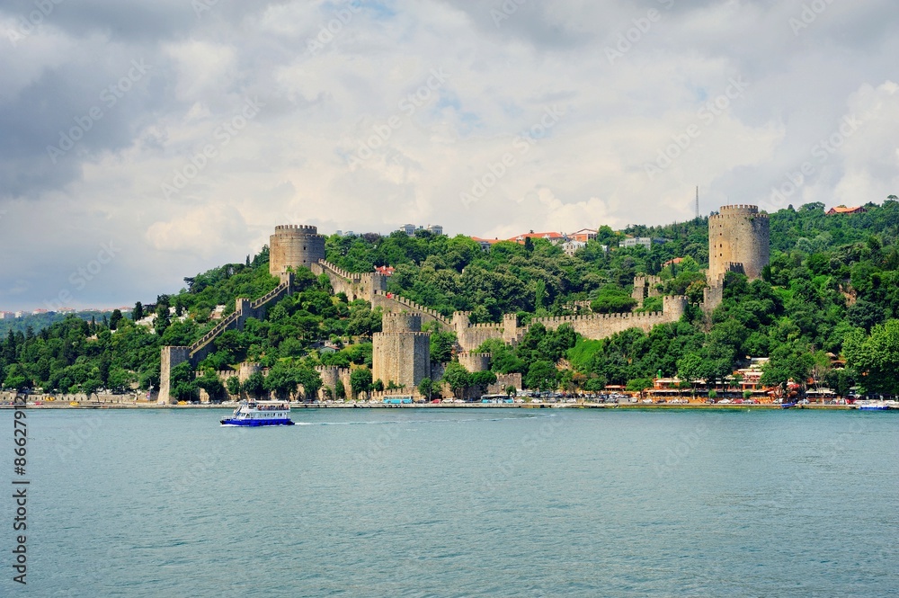 Famous Rumeli Hisari Fortress in Istanbul, Turkey
