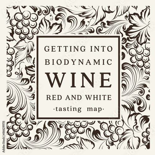 Label for a bottle of wine.