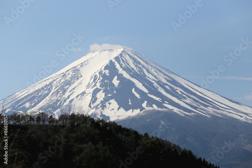 Mount Fuji from Kawaguchiko lake.