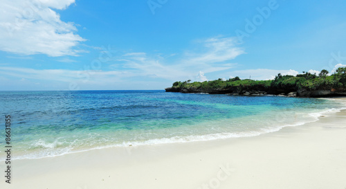 beautiful view of a beach with clear skies