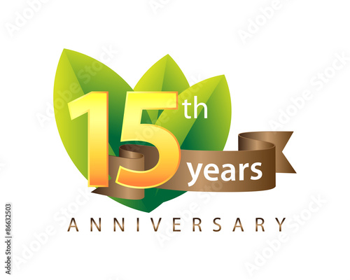 15 Years Anniversary Green Logo