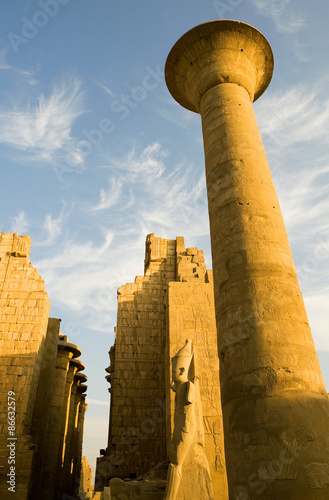 Egypt, Luxor, the Karnak temple dedicated to the god Amon-Ra