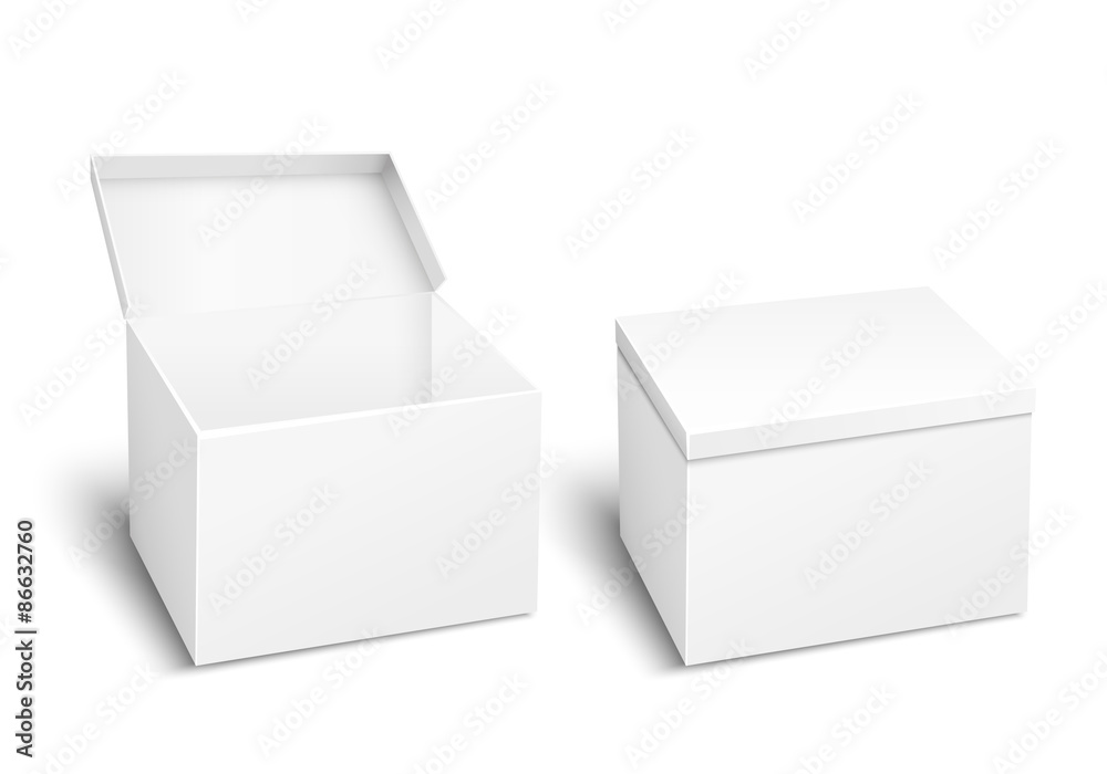Blank vector box Blank vector box