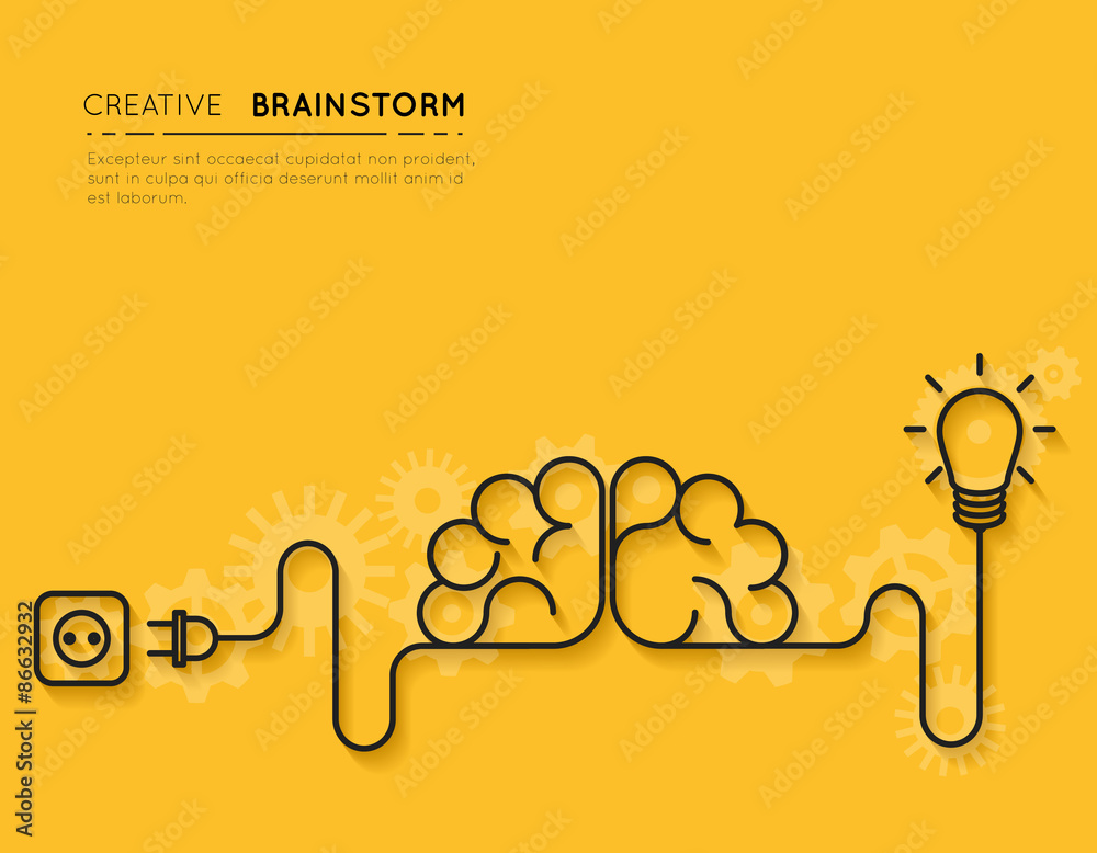 Creative brainstorm concept