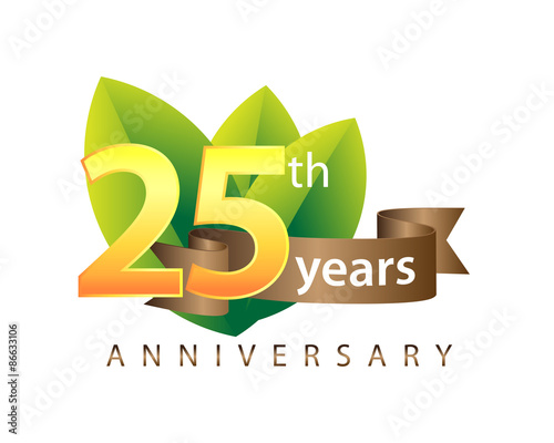 25 Years Anniversary Green Logo