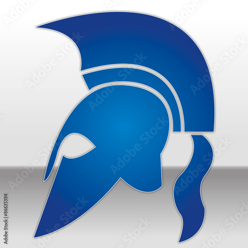 greek ancient helmet silhouette photo