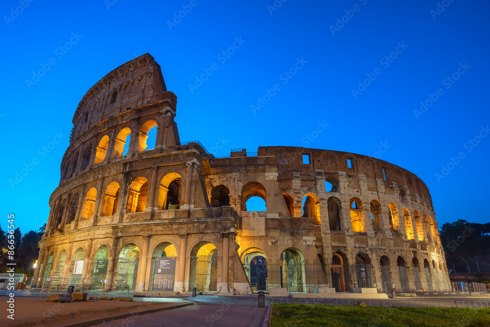 The Colosseum in Rome Italy
