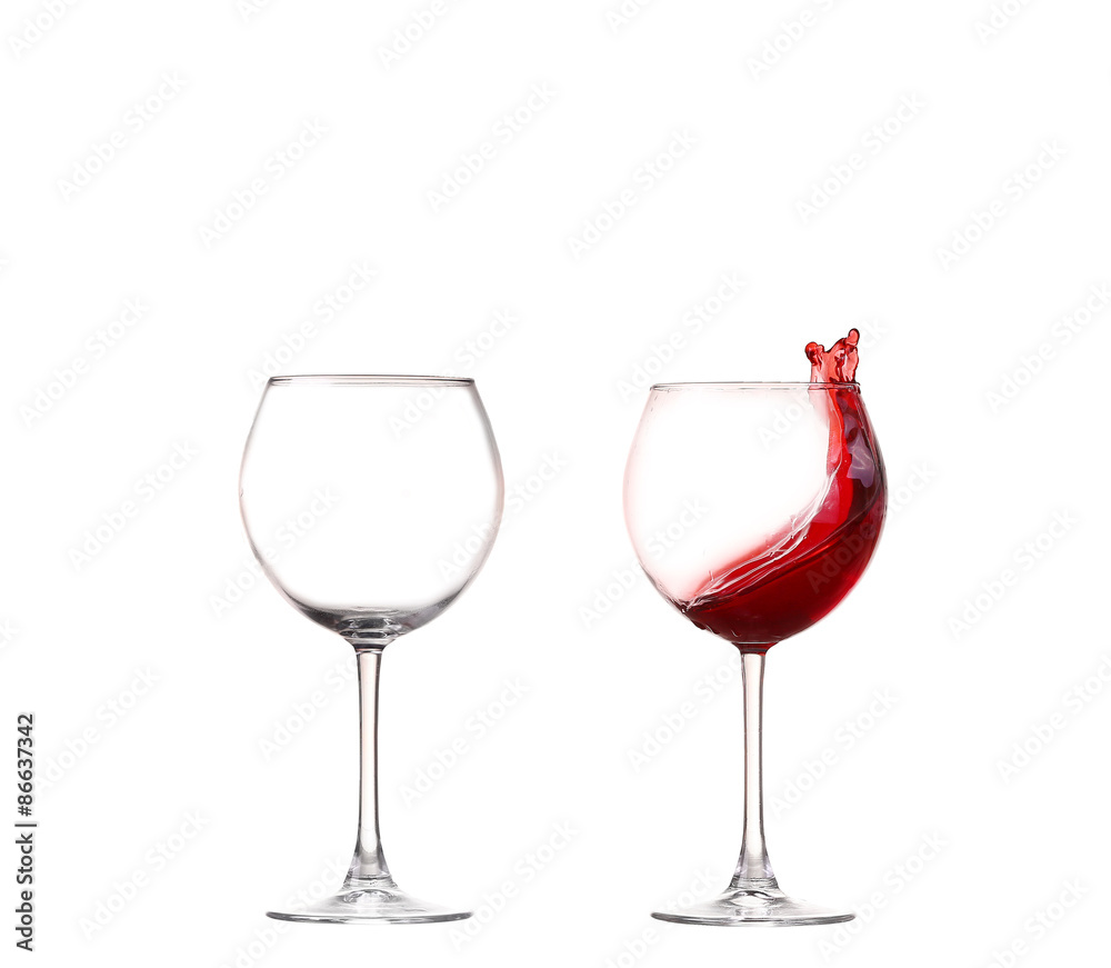 collage Wine collection - Splashing red wine in a glass. Isolated on white background collage Wine collection - Splashing red wine in a glass. Isolated on white background