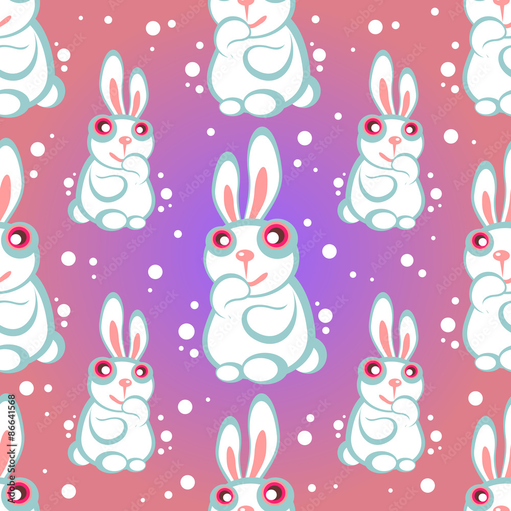 rabbits seamless pattern rabbits seamless pattern
