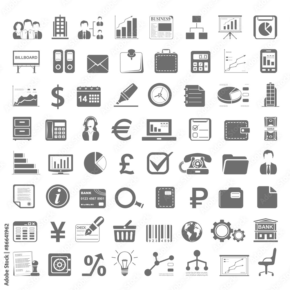 Black Icons - Business and Finance Black Icons - Business and Finance