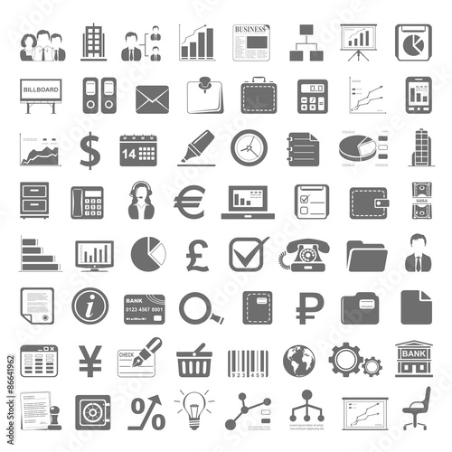 Black Icons - Business and Finance