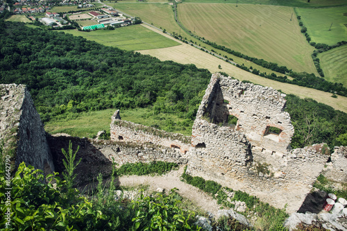 Ruins of Plavecky castle, Slovak republic photo