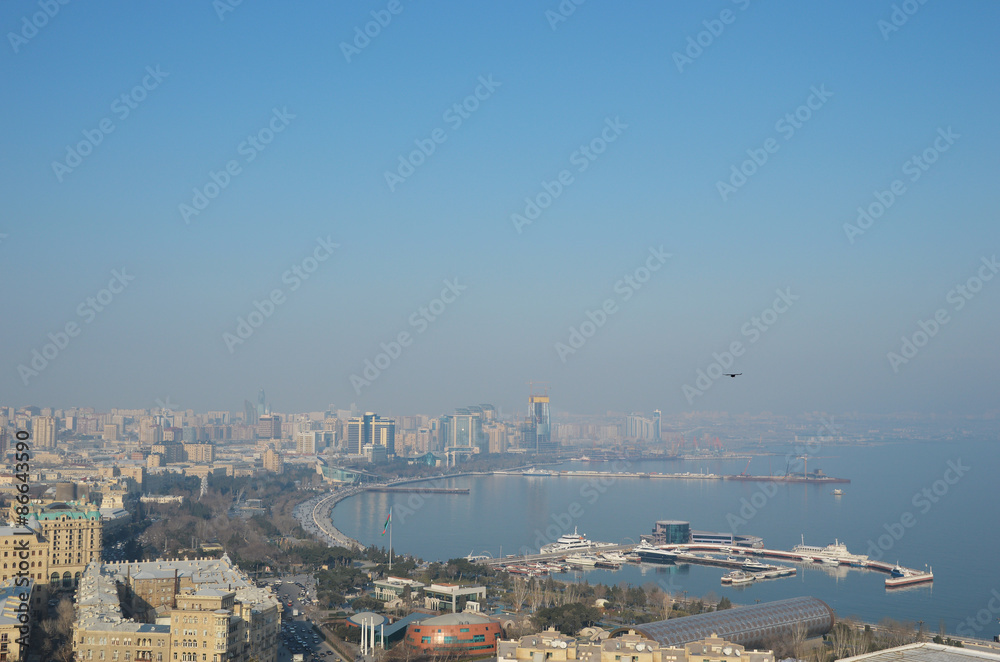 Baku, Azerbaijan. City panorama view