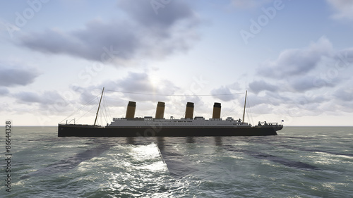 Canvas Print A century has sailed by since the luxury steamship RMS Titanic met its catastrop