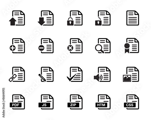 Web document page Icons stock vector illustration, available in jpeg and eps formats.