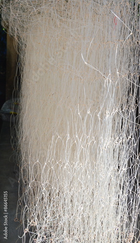 Obraz na płótnie white fishnet hanging