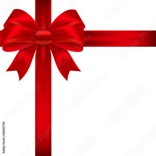Red vector bow