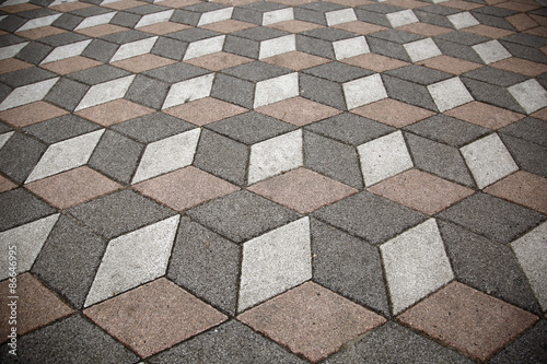 Texture Sidewalk pavement 3D cubes