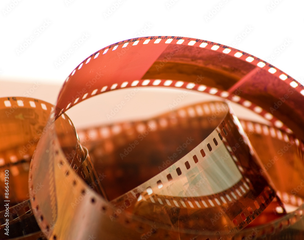 photographic film closeup