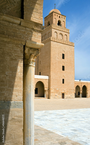 Tunisia, Kairouan, the Sidi Oqba mosque olso known as the Grand Mosque photo