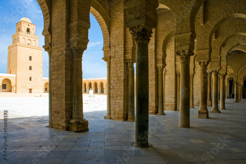 Tunisia, Kairouan, the Sidi Oqba mosque olso known as the Grand Mosque photo