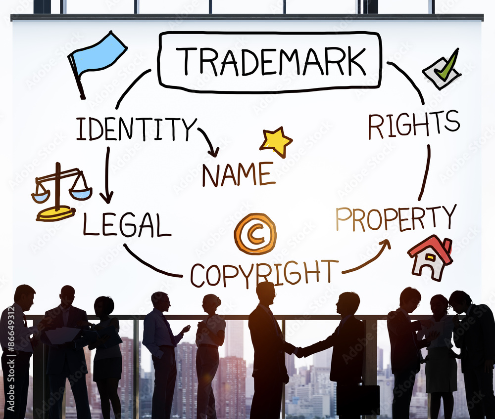 Trademark Copyright Identity Branding Product Concept Trademark Copyright Identity Branding Product Concept