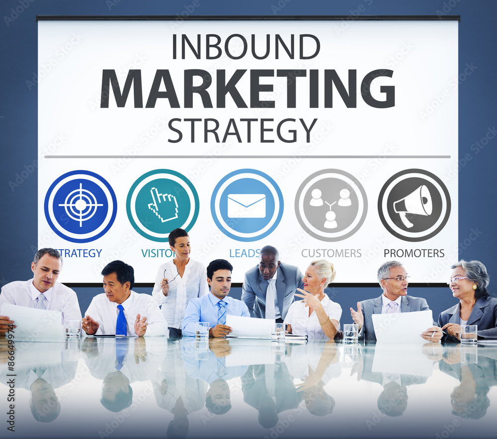 Inbound Marketing Strategy Commerce Solution Concept Inbound Marketing Strategy Commerce Solution Concept