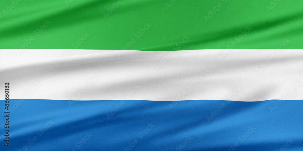 Fototapeta premium Sierra Leone Flag.