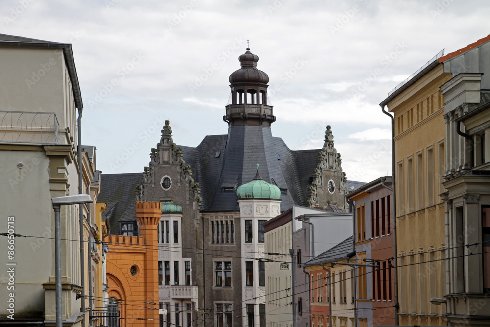 Fototapeta premium Häuser in Schwerin
